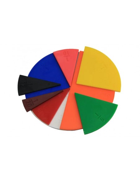 Cercuri cu fractii 71 piese Cercuri cu fractii 71 piese