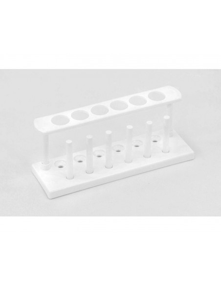 Stativ de plastic pentru 6 eprubete Stativ de plastic pentru 6 eprubete