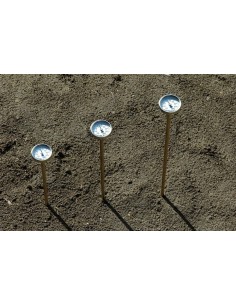 Termometru cu bimetal pentru sol