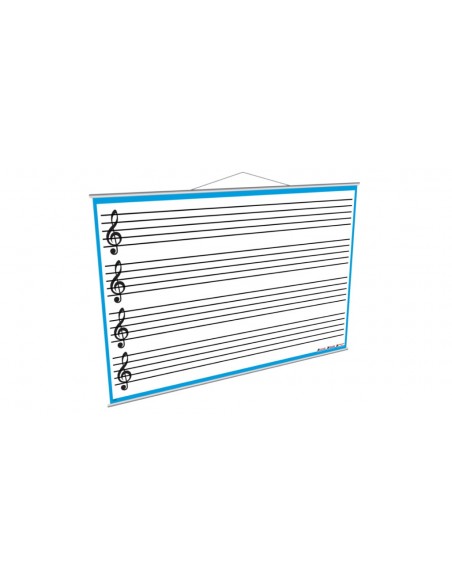 Tabla alba de perete pentru muzica