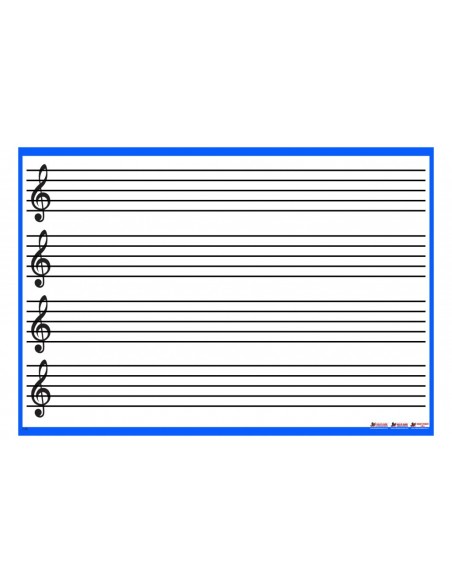 Tabla alba de perete pentru muzica