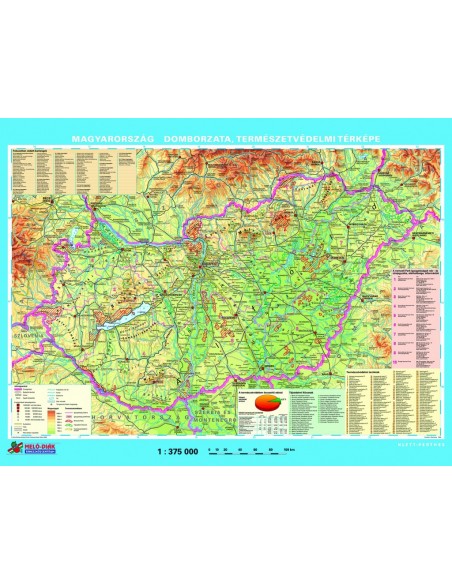 Magyarorszag domborzata, termeszetvedelmi terkepe, hatoldalan Magyarorszag nemzeti parkjai Magyarorszag domborzata, termeszetvedelmi terkepe, hatoldalan Magyarorszag nemzeti parkjai