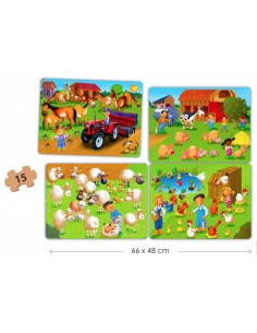 Puzzle 4 in 1 - La Ferma 2