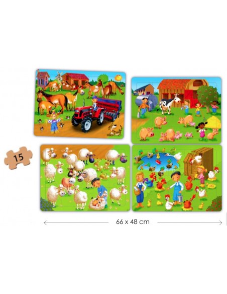 Puzzle 4 in 1 - La Ferma Puzzle 4 in 1 - La Ferma