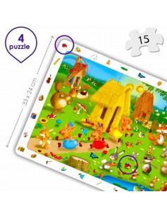 Puzzle 4 in 1 - Povesti Clasice