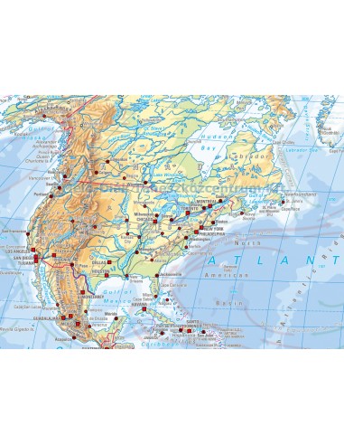 Pamantul - relieful, pe verso harta in contur
