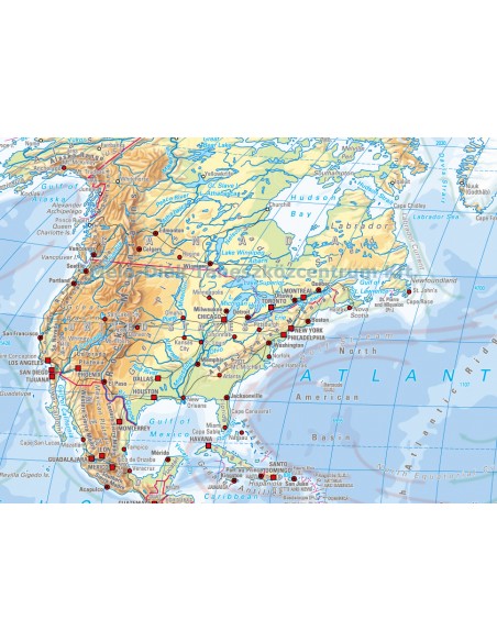 Pamantul - relieful, pe verso harta in contur