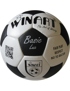 Minge fotbal din piele naturala Basic Lux