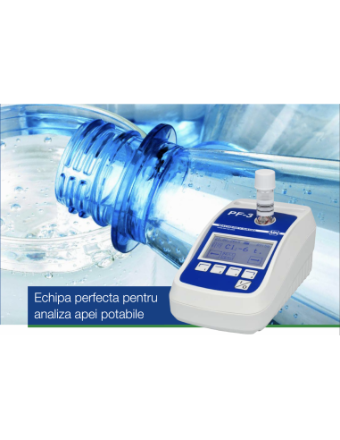 Fotometru compact pentru Apa Potabila cu set reactivi Clor si pH
