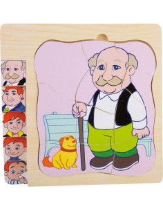 Puzzle straturi Bebe-Bunic