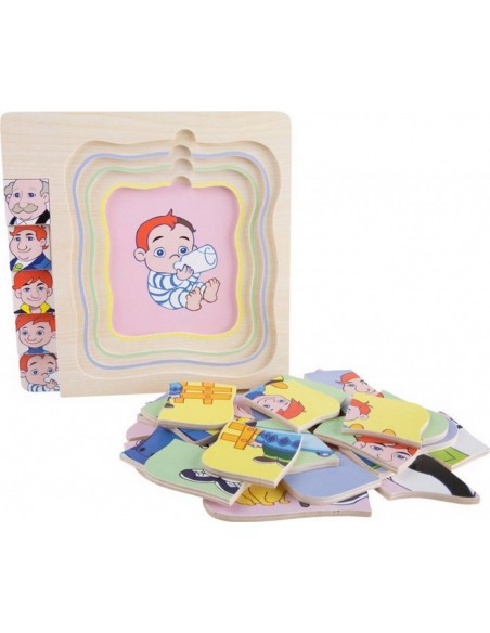 Puzzle straturi Bebe-Bunic
