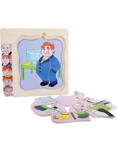 Puzzle straturi Bebe-Bunic