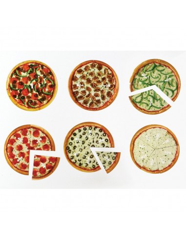 Pizza fractiilor cu magneti