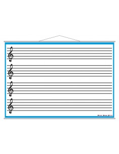 Tabla alba de perete pentru muzica 2