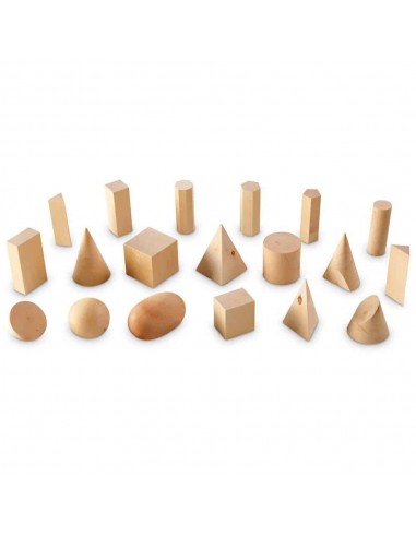 Forme geometrice din lemn (set 19)