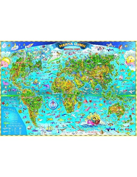 Harta lumii pentru copii