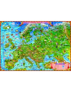 Harta Europei pentru copii