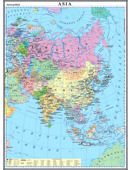Asia. Harta politica