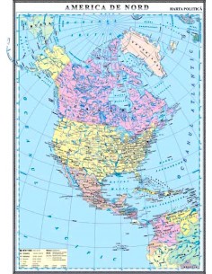 America de Nord. Harta politica