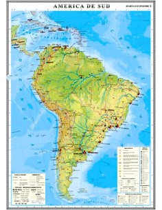 America de Sud. Harta economica