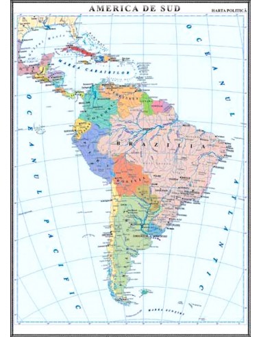 America de Sud. Harta politica