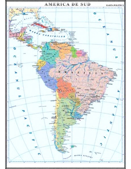 America de Sud. Harta politica