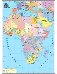 Africa. Harta politica