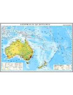 Australia si Oceania. Harta economica