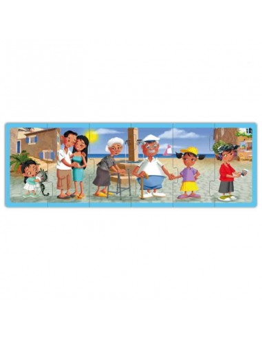 Set puzzle familiile lumii
