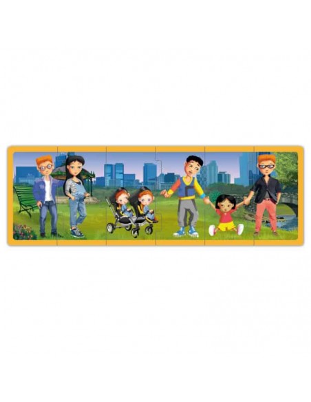 Set puzzle familiile lumii