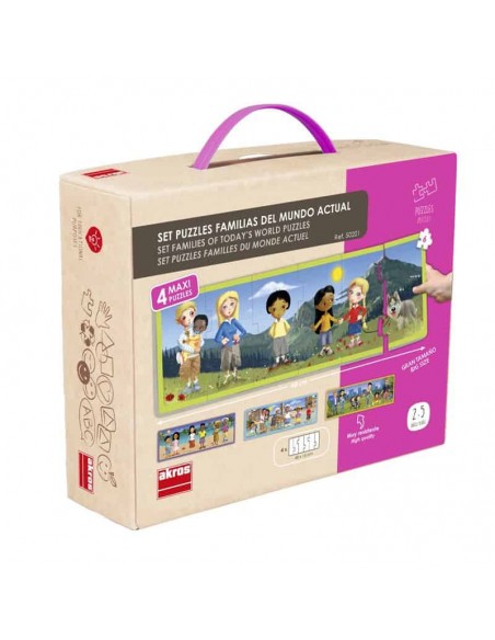 Set puzzle familiile lumii