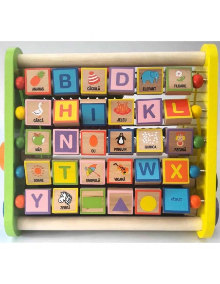 Centru de activitati - litere si imagini in romana