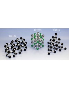 Retele cristaline 3 in 1 - grafit - clorura de sodiu - diamant