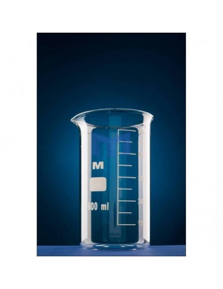 Pahar Berzelius Cilindric Gradat cu Cioc, Forma Inalta