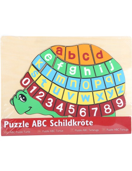 Puzzle din lemn ABC broasca testoasa