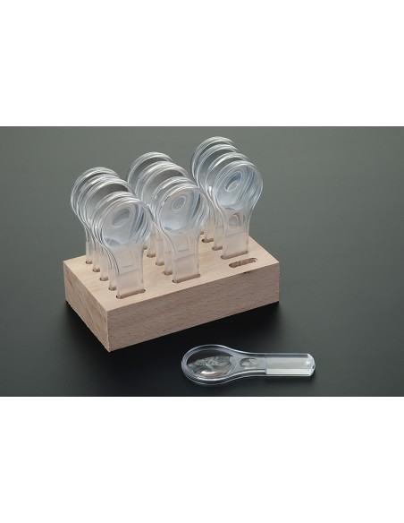 Set 15 lupe cu suport din lemn