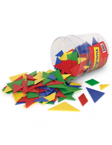 Tangram 4 culori - set pentru Clasa