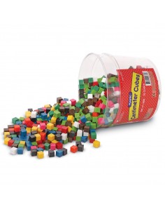 Cuburi multicolore - 1cm 2