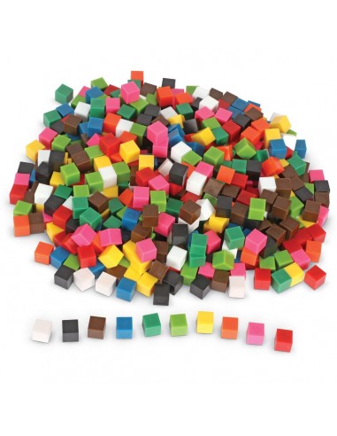 Cuburi multicolore - 1cm