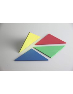Set Tangram 4 culori, 28 piese 2