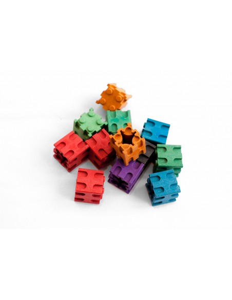 Set cuburi interconectabile - 10 culori