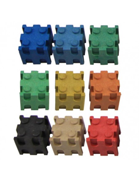 Set cuburi interconectabile - 10 culori