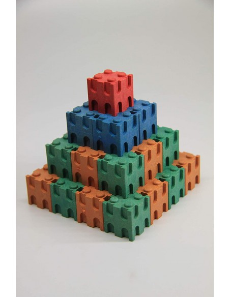 Set cuburi interconectabile - 10 culori