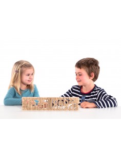 Set cifre din lemn reciclat - proportionale de la 1 la 10 2