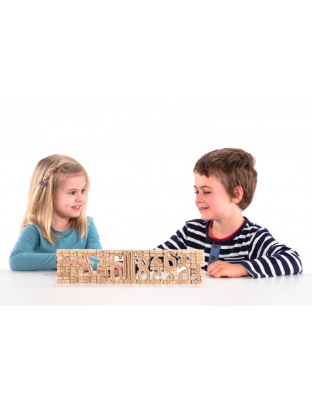 Set cifre din lemn reciclat - proportionale de la 1 la 10 Set cifre din lemn reciclat - proportionale de la 1 la 10
