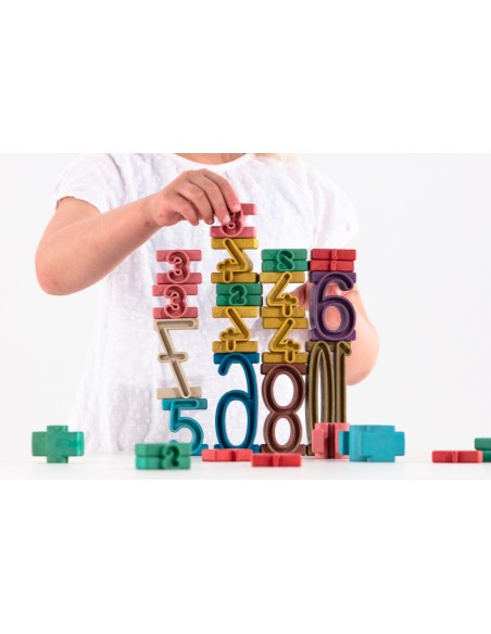 Set Montessori Cifre Color din lemn reciclat - proportionale de la 1 la 10 Set Montessori Cifre Color din lemn reciclat - proportionale de la 1 la 10