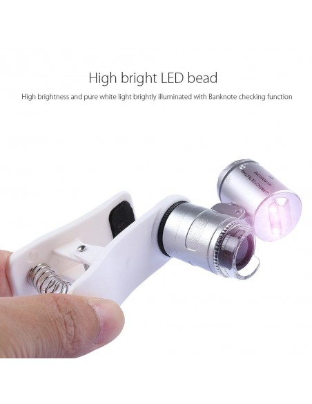 Mini Microscop 60X cu clip prindere Smartphone Mini Microscop 60X cu clip prindere Smartphone