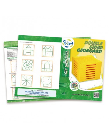 Set creativ cu elastice, Geoboards, 8 piese