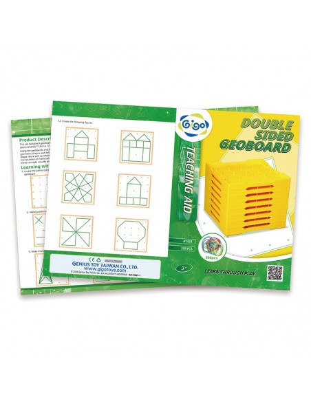 Set creativ cu elastice, Geoboards, 8 piese