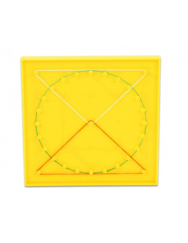 Set creativ cu elastice, Geoboards, 8 piese